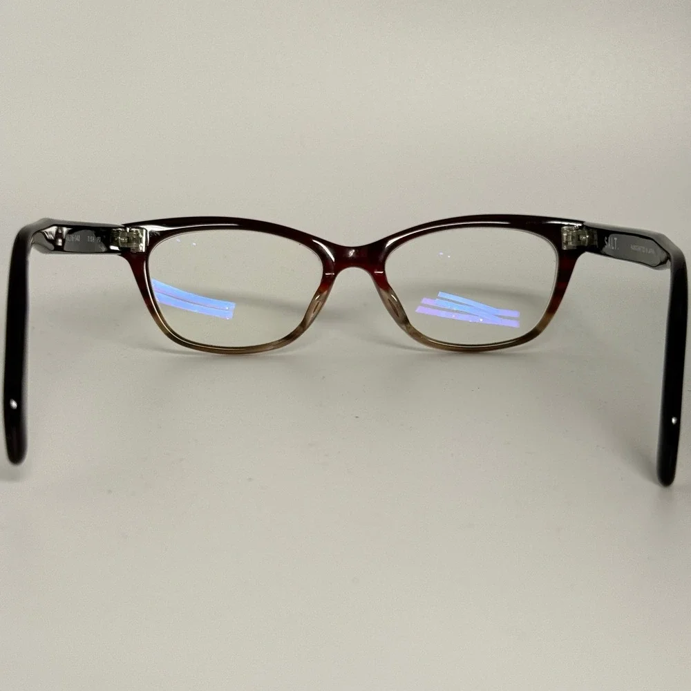 SALT. Tish PD Eyeglasses‎ Frames 48-16-140 Handcrafted in Japan Brown Tortoise